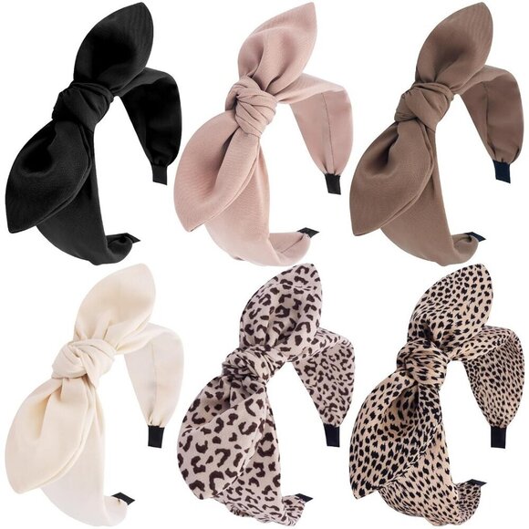 Accessories - Bow Headbands Women Cloth 6 Pack Elegant Cute Versatile Hair Accessories